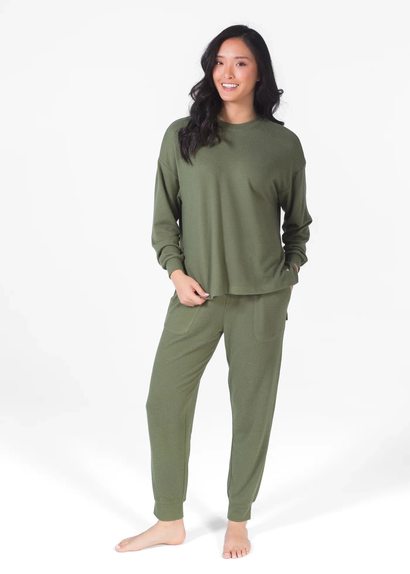 Lounge Set PJ Drop Shoulder | Latte Love