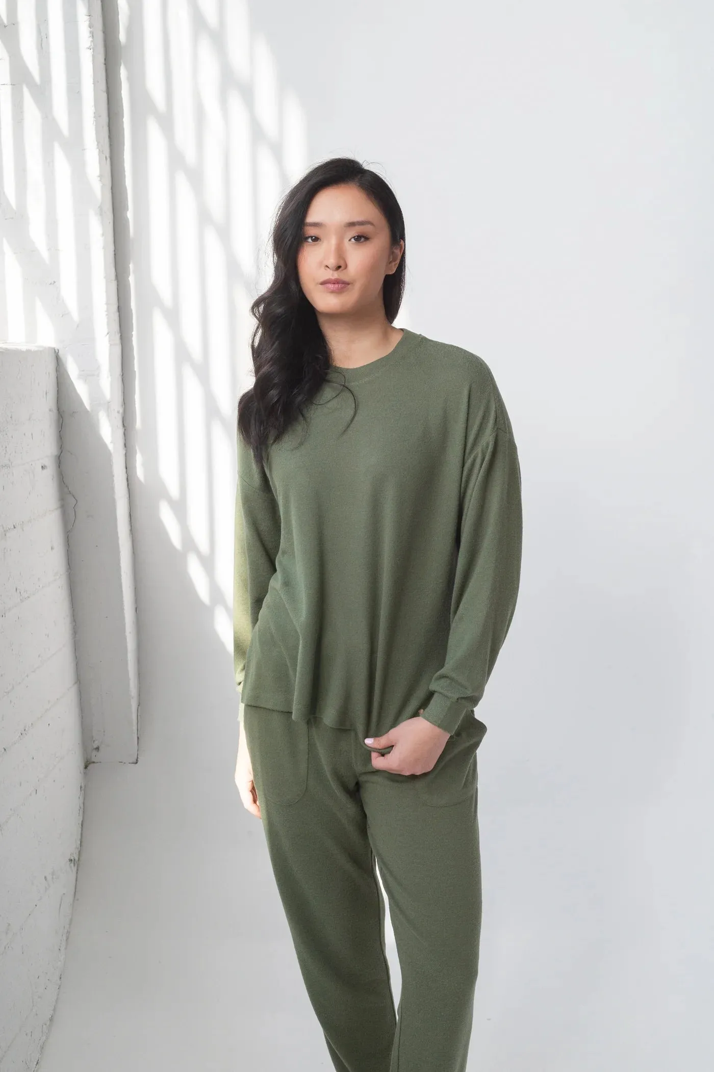 Lounge Set PJ Drop Shoulder | Latte Love