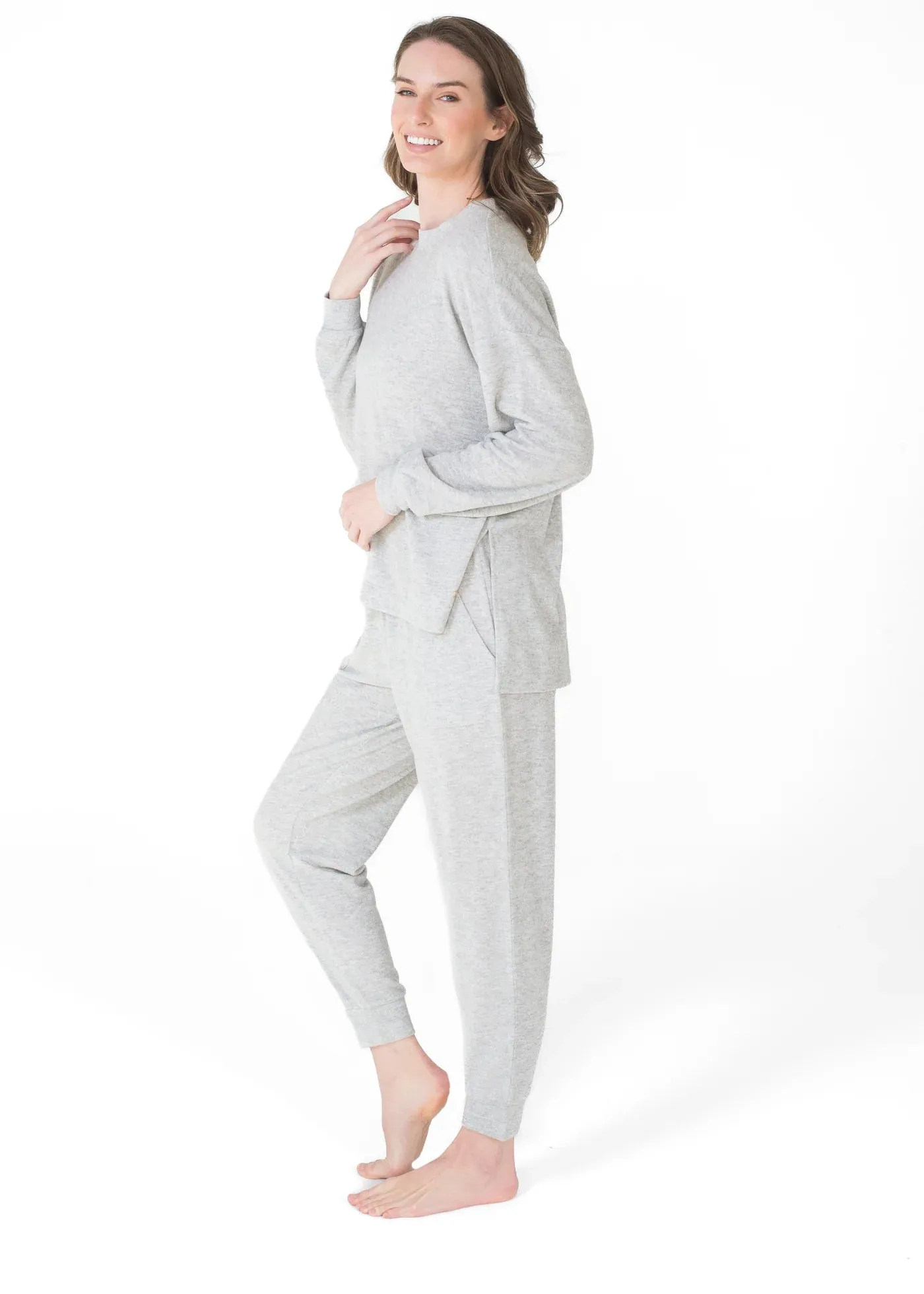Lounge Set PJ Drop Shoulder | Latte Love