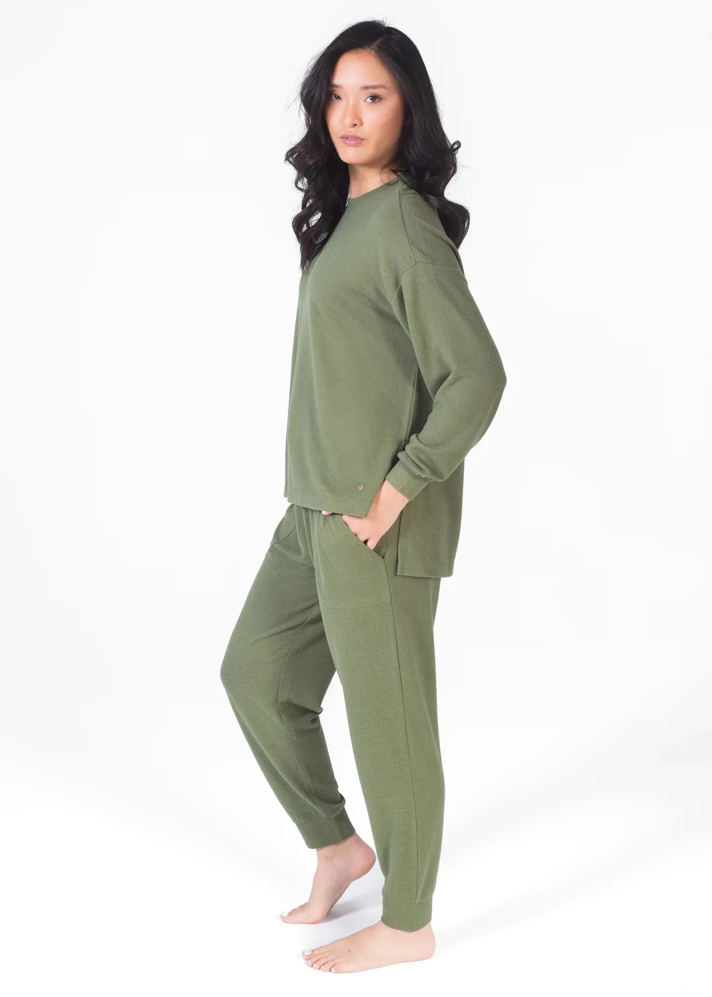 Lounge Set PJ Drop Shoulder | Latte Love