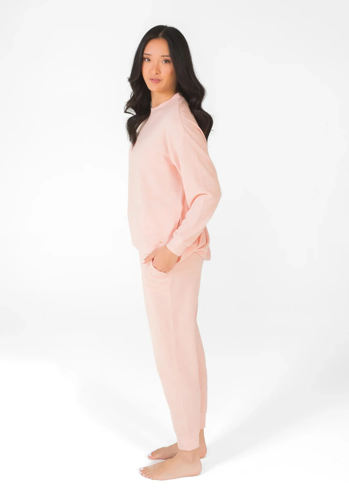 Lounge Set PJ Drop Shoulder | Latte Love