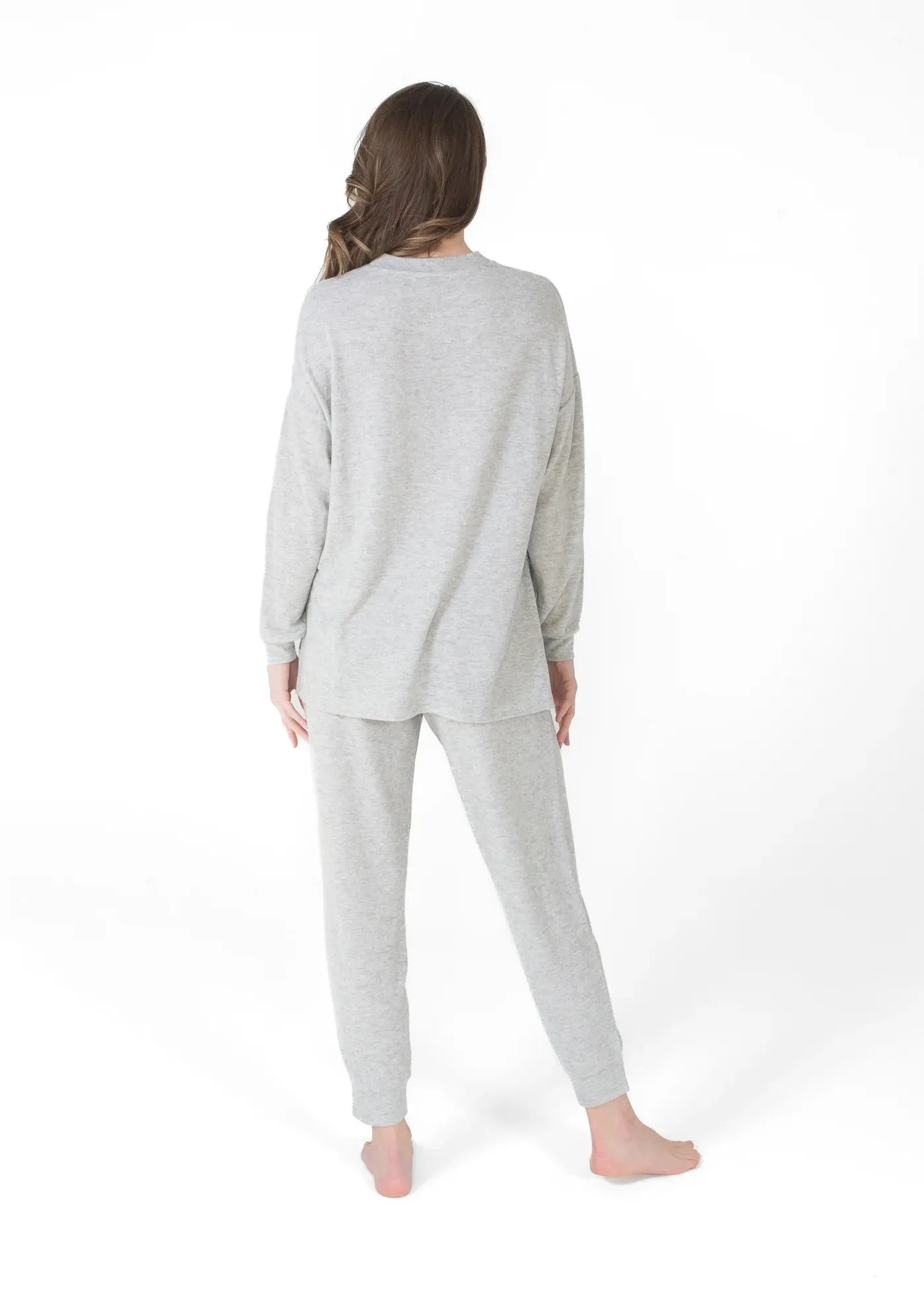 Lounge Set PJ Drop Shoulder | Latte Love