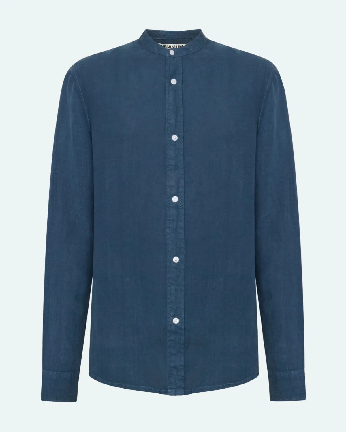 Mando long sleeved linen shirt 4115 - Blue Ashes