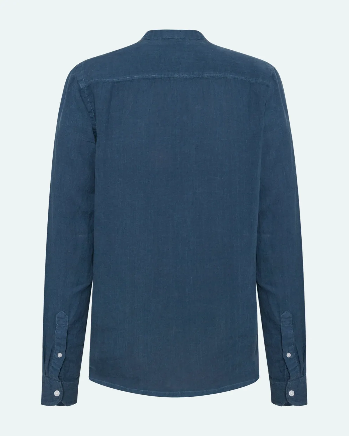 Mando long sleeved linen shirt 4115 - Blue Ashes