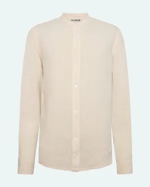 Mando long sleeved linen shirt 4115 - Rainy Day