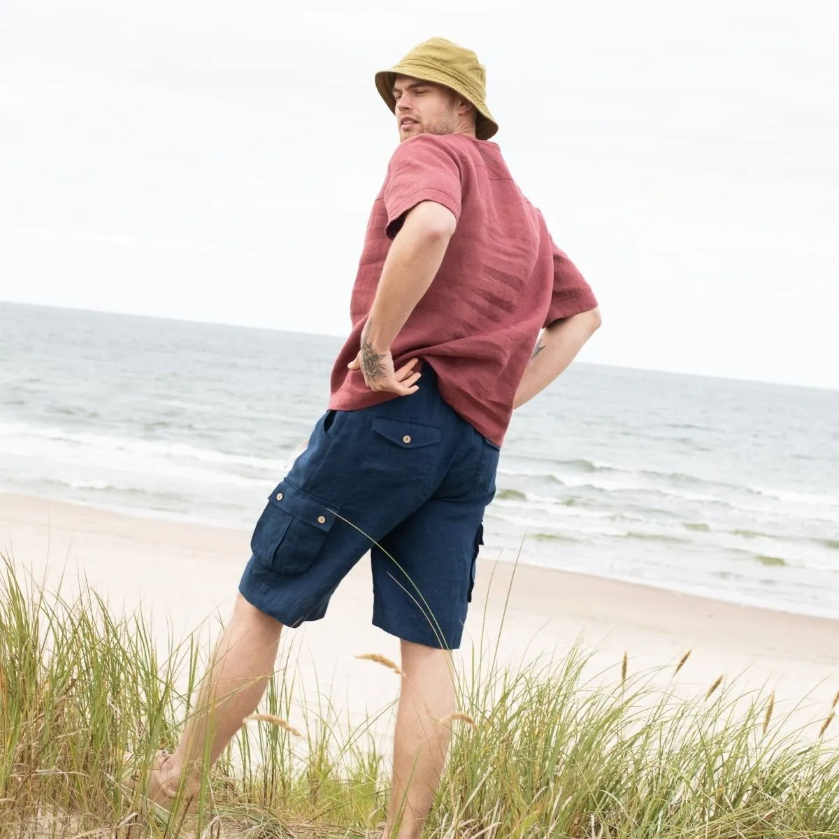 Men’s linen t-shirt BURNIE