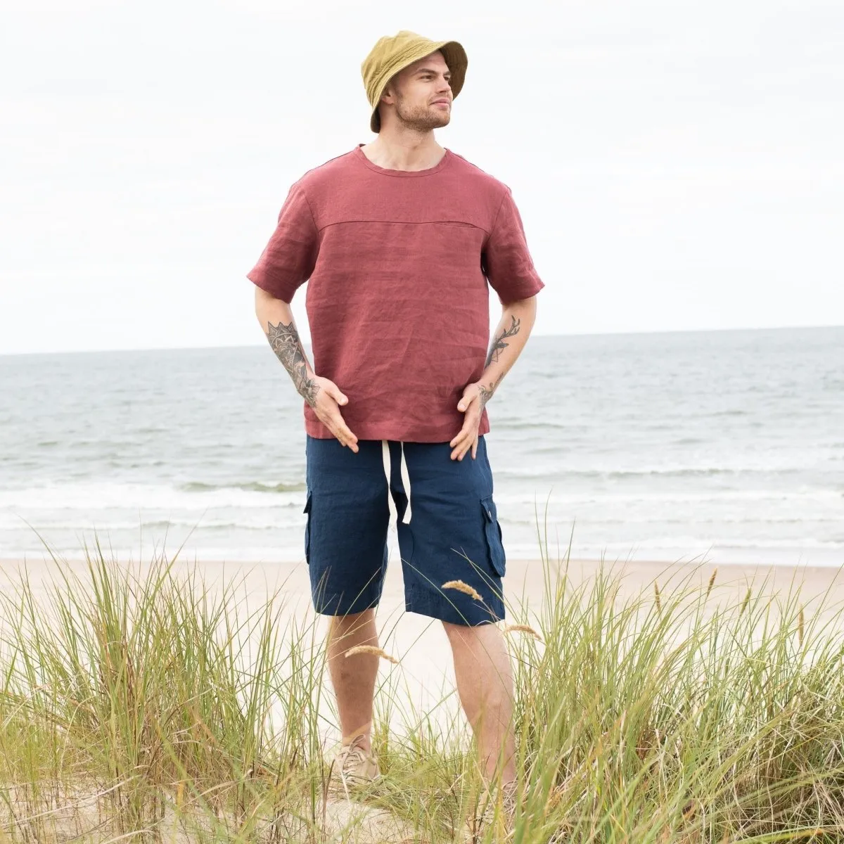 Men’s linen t-shirt BURNIE