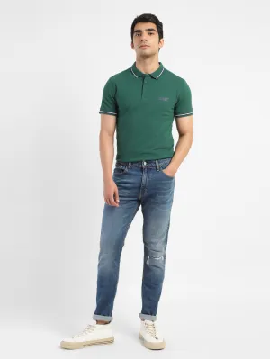 Men's Solid Polo T-shirt Green