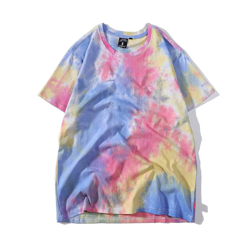 Men’s Tie-Dye Short Sleeve T-Shirt – Casual and Colorful