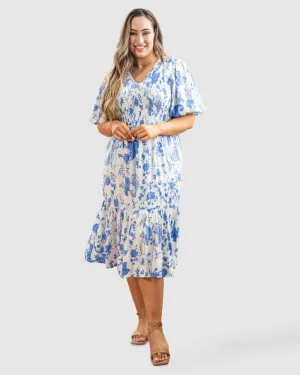 Mia Blouse Sleeve Dress | Paisley