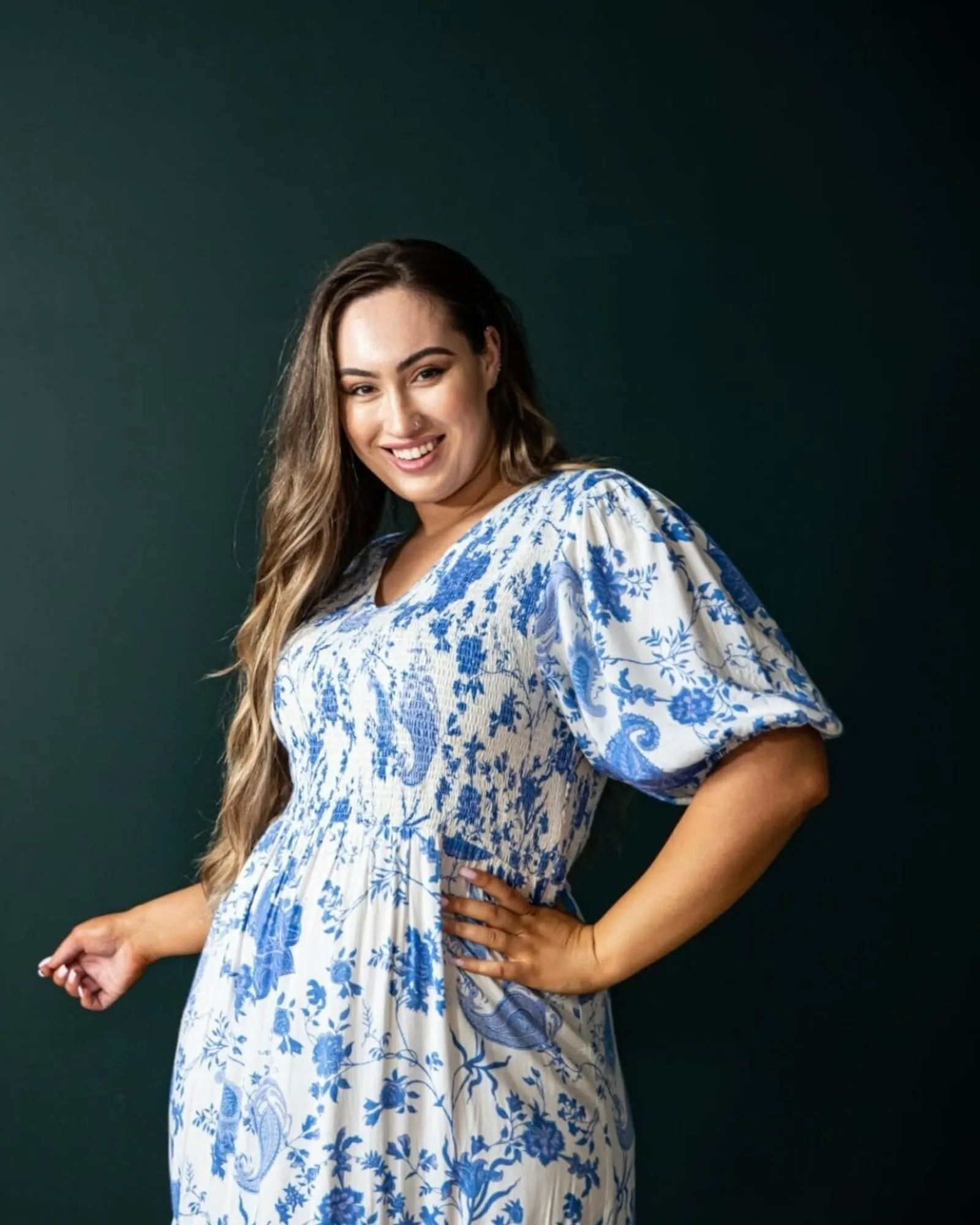Mia Blouse Sleeve Dress | Paisley