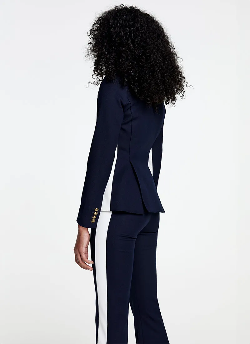 Patch Pocket Tux Stripe Blazer
