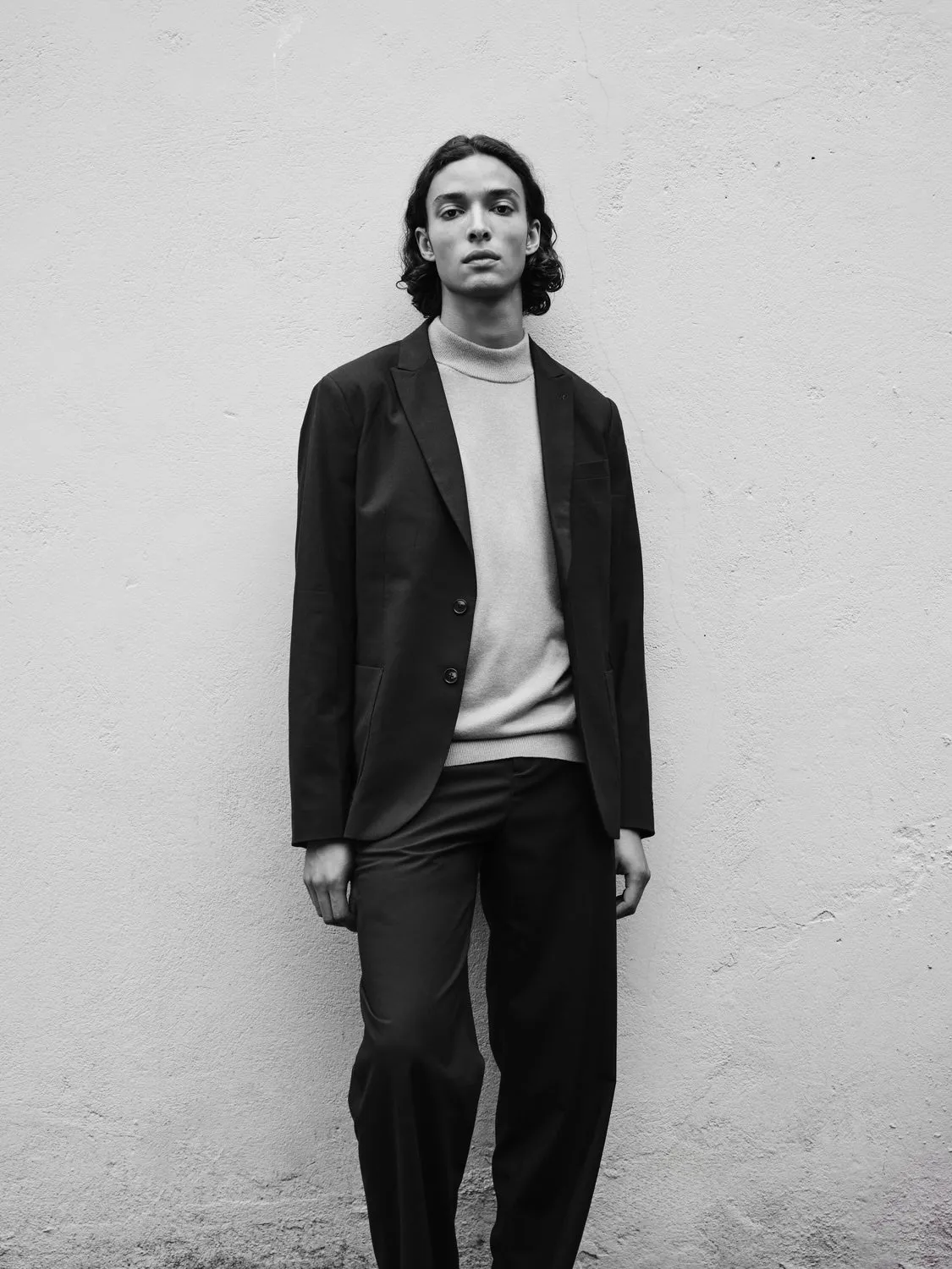 Peak lapel blazer