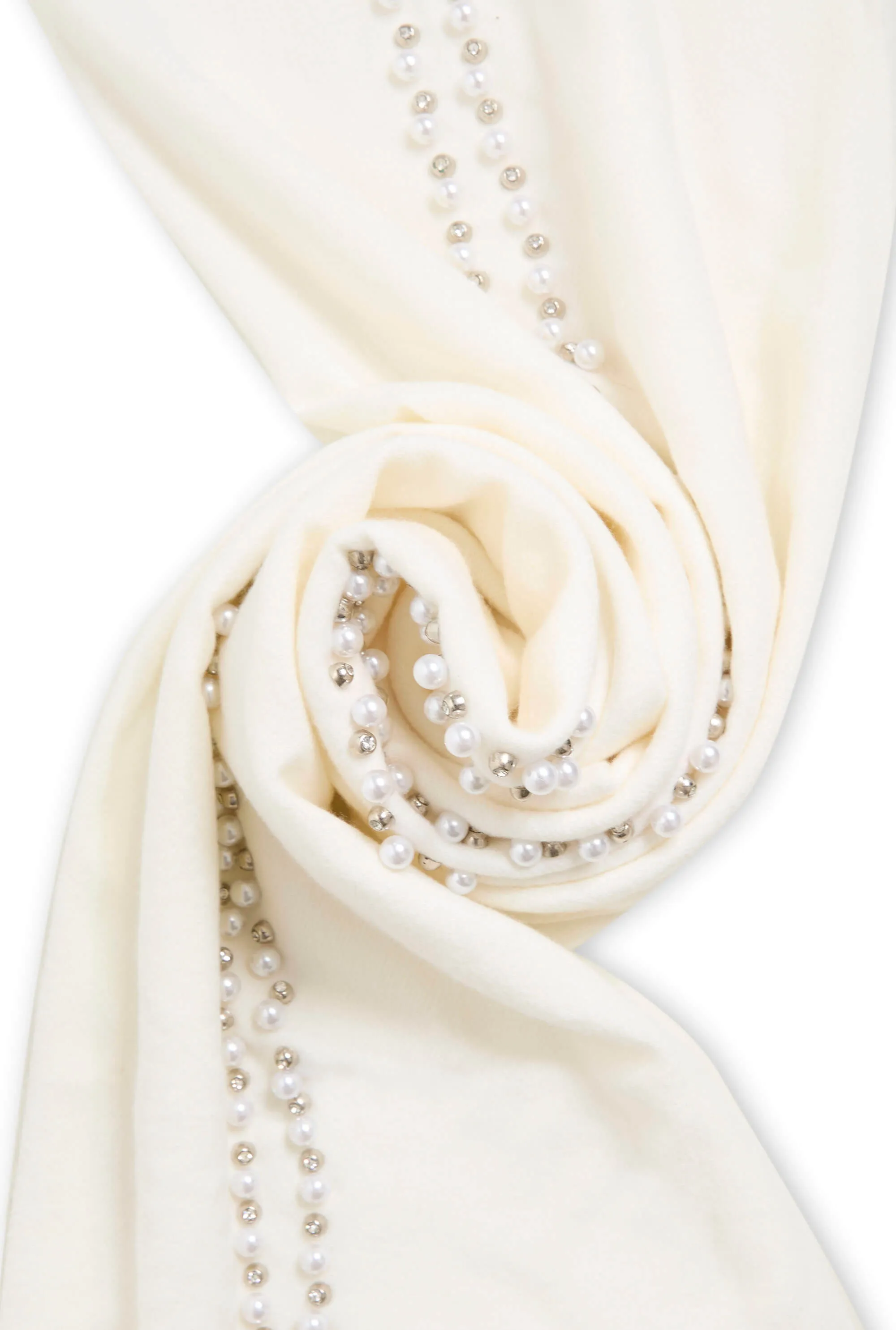 Pearl Cream Scarf