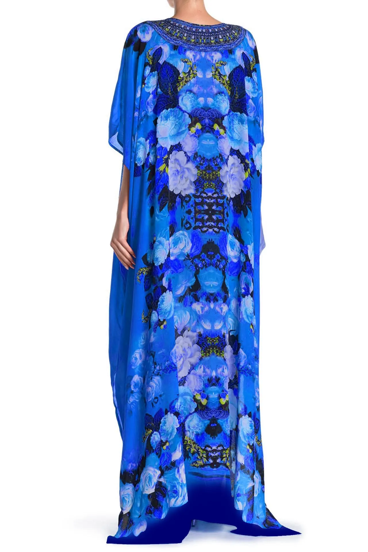 Print Kaftan Flowy Vacation Dresses