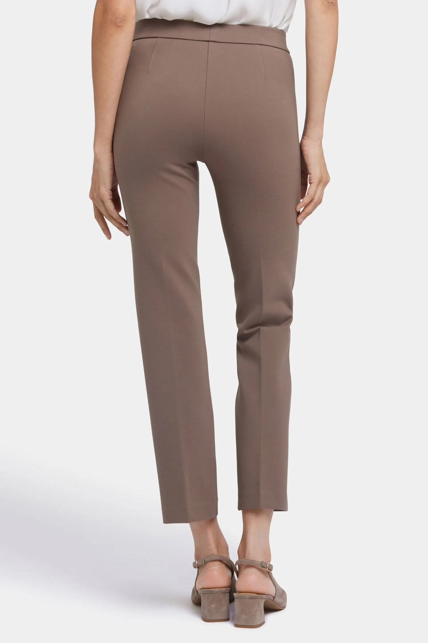 Pull-On Slim Ankle Trouser Pants - Incense