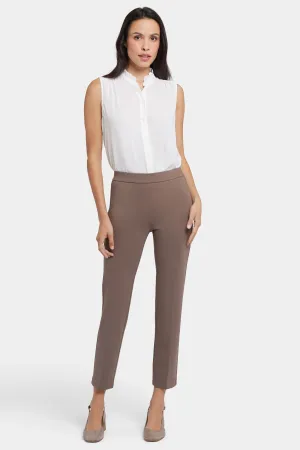 Pull-On Slim Ankle Trouser Pants - Incense