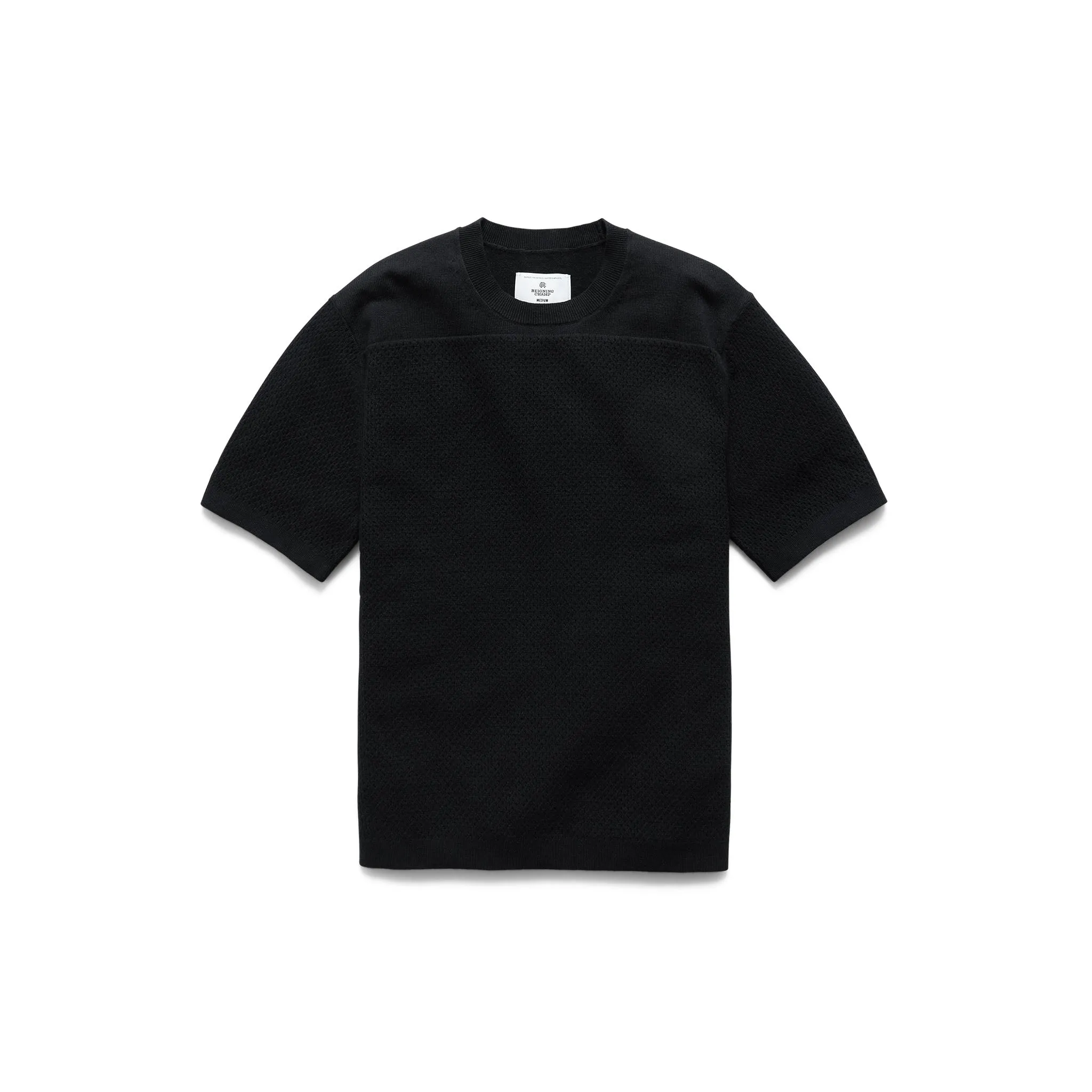 REIGNING CHAMP COTTON LINEN YARD SHIRT - BLACK