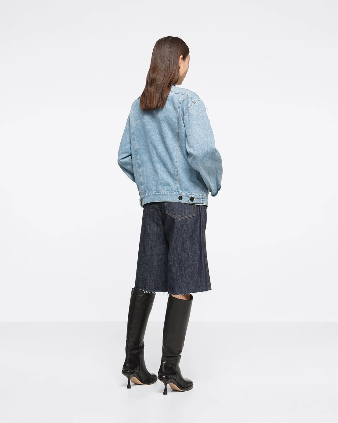 RENE GIANT V DENIM JACKET - BLACK