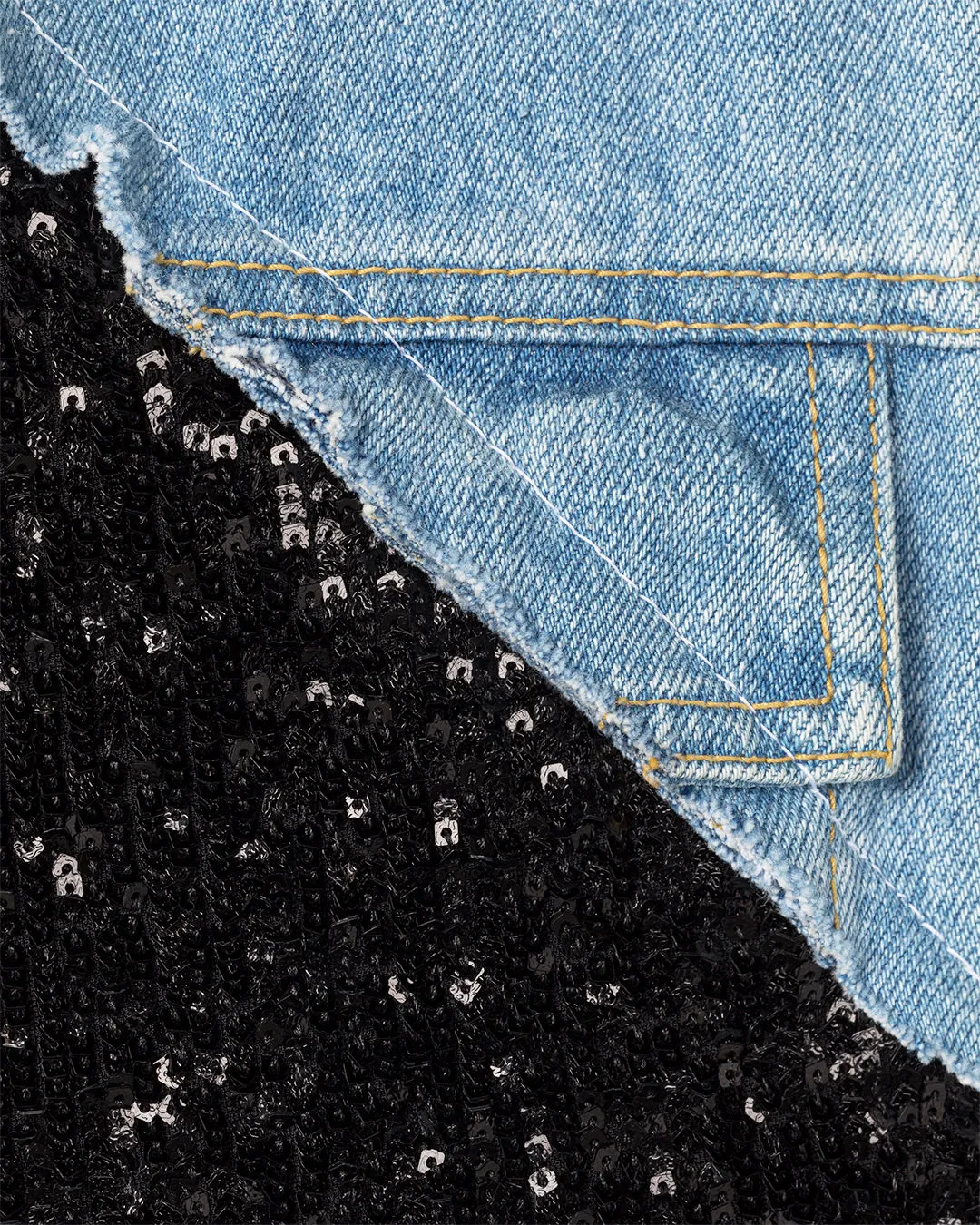 RENE GIANT V DENIM JACKET - BLACK