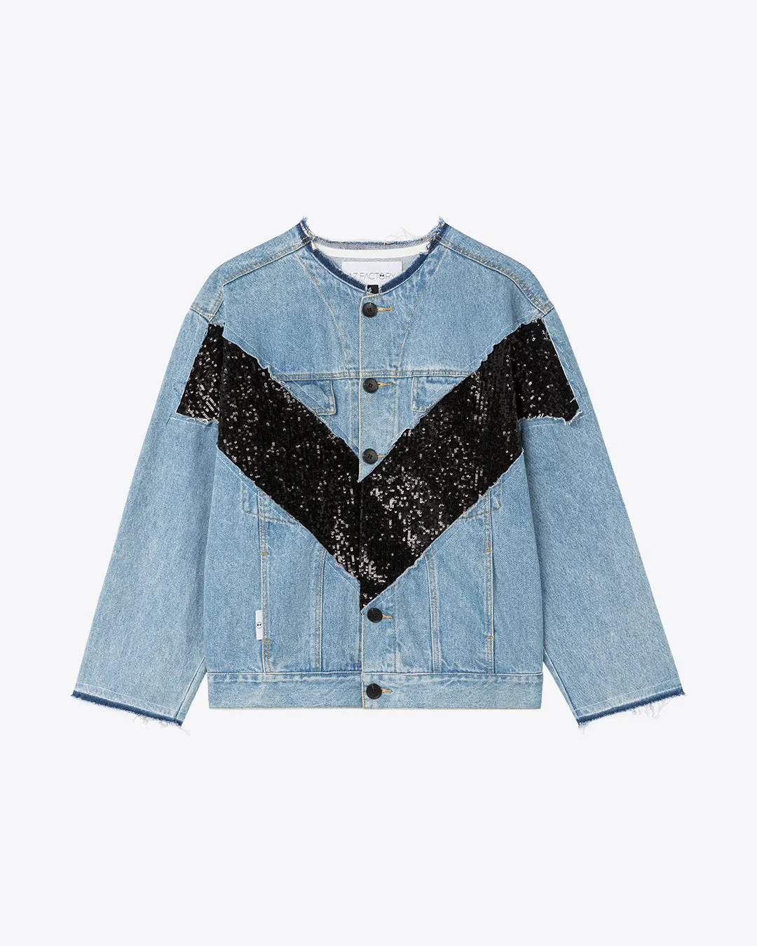 RENE GIANT V DENIM JACKET - BLACK