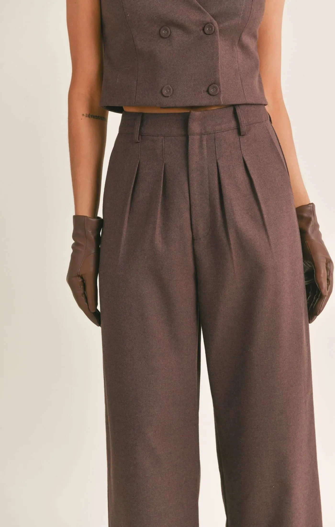 Sage The Label - Shadow Serenade Pleated Pants