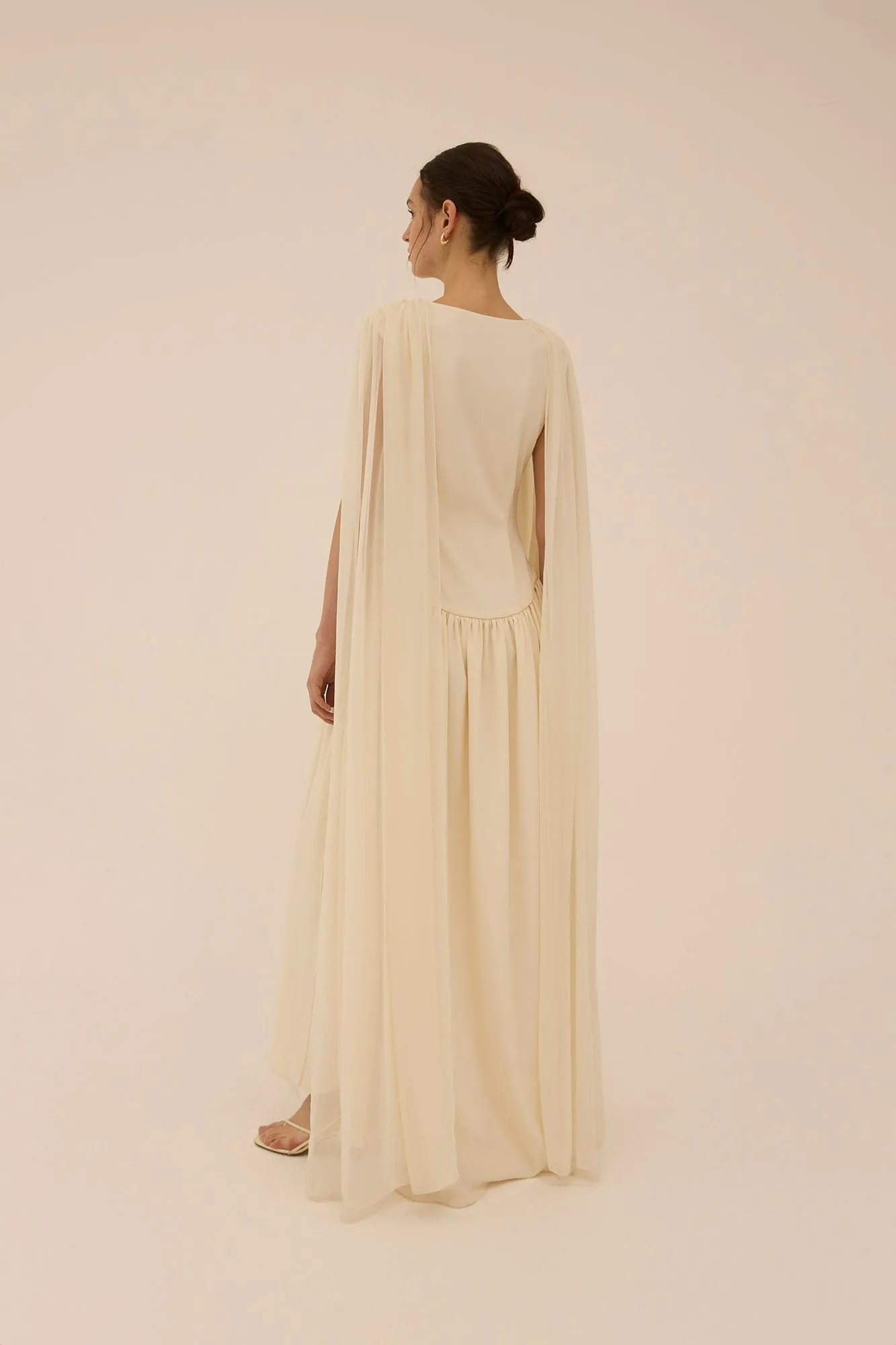 Sahab Scarf Dress in Cream