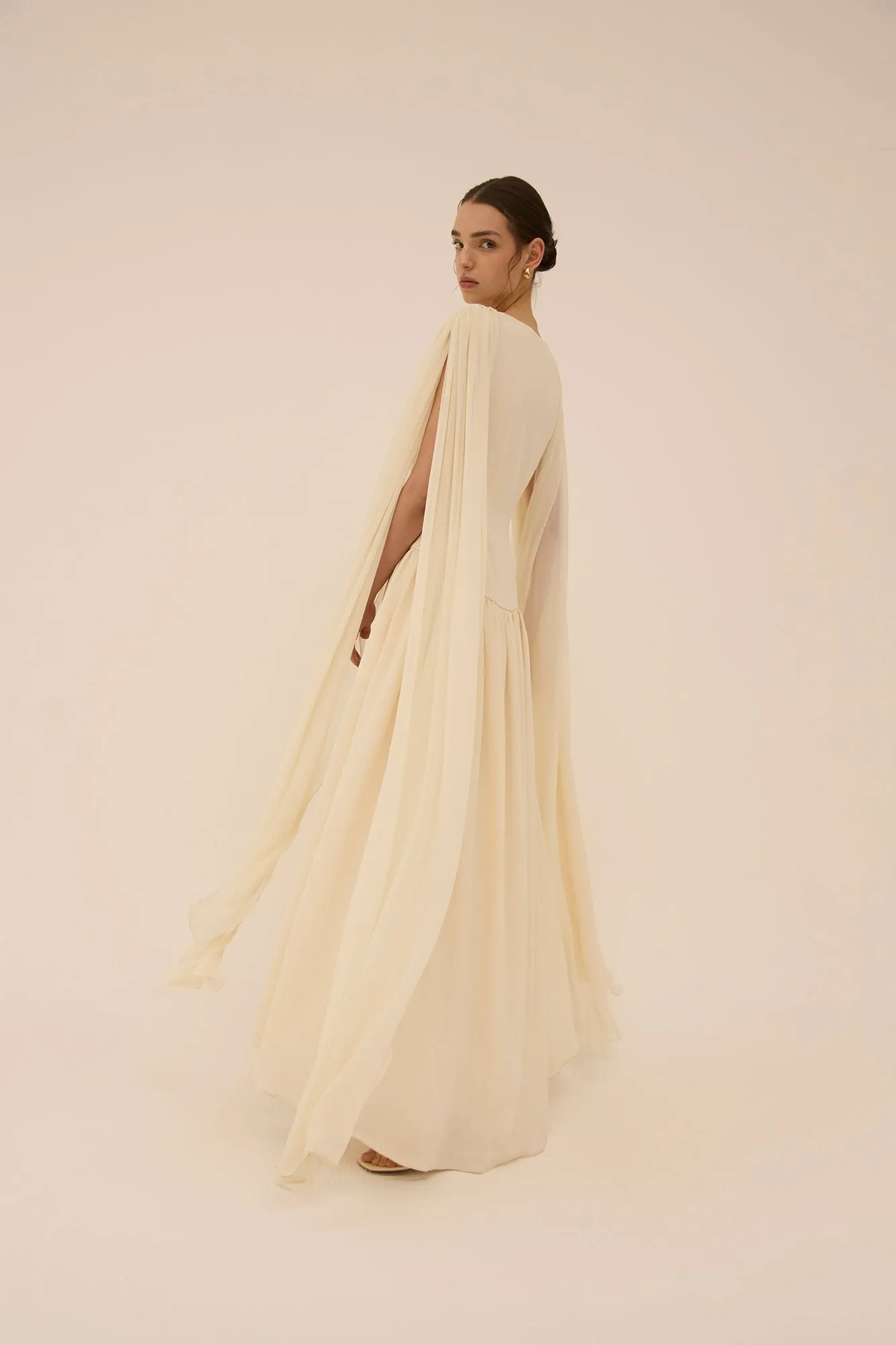 Sahab Scarf Dress in Cream