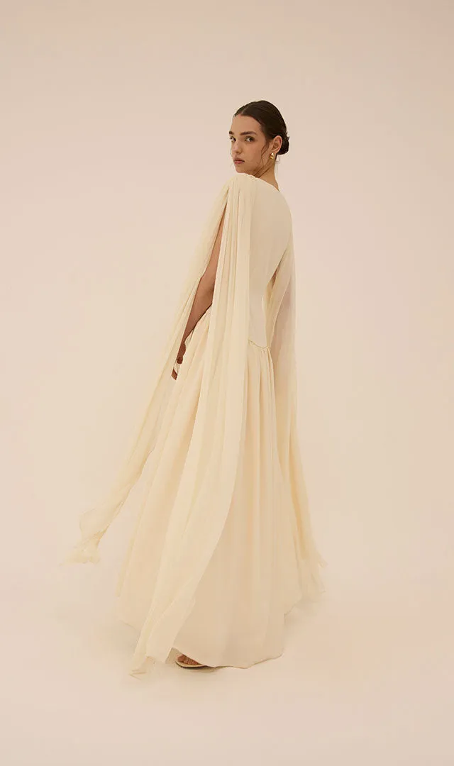 Sahab Scarf Dress in Cream