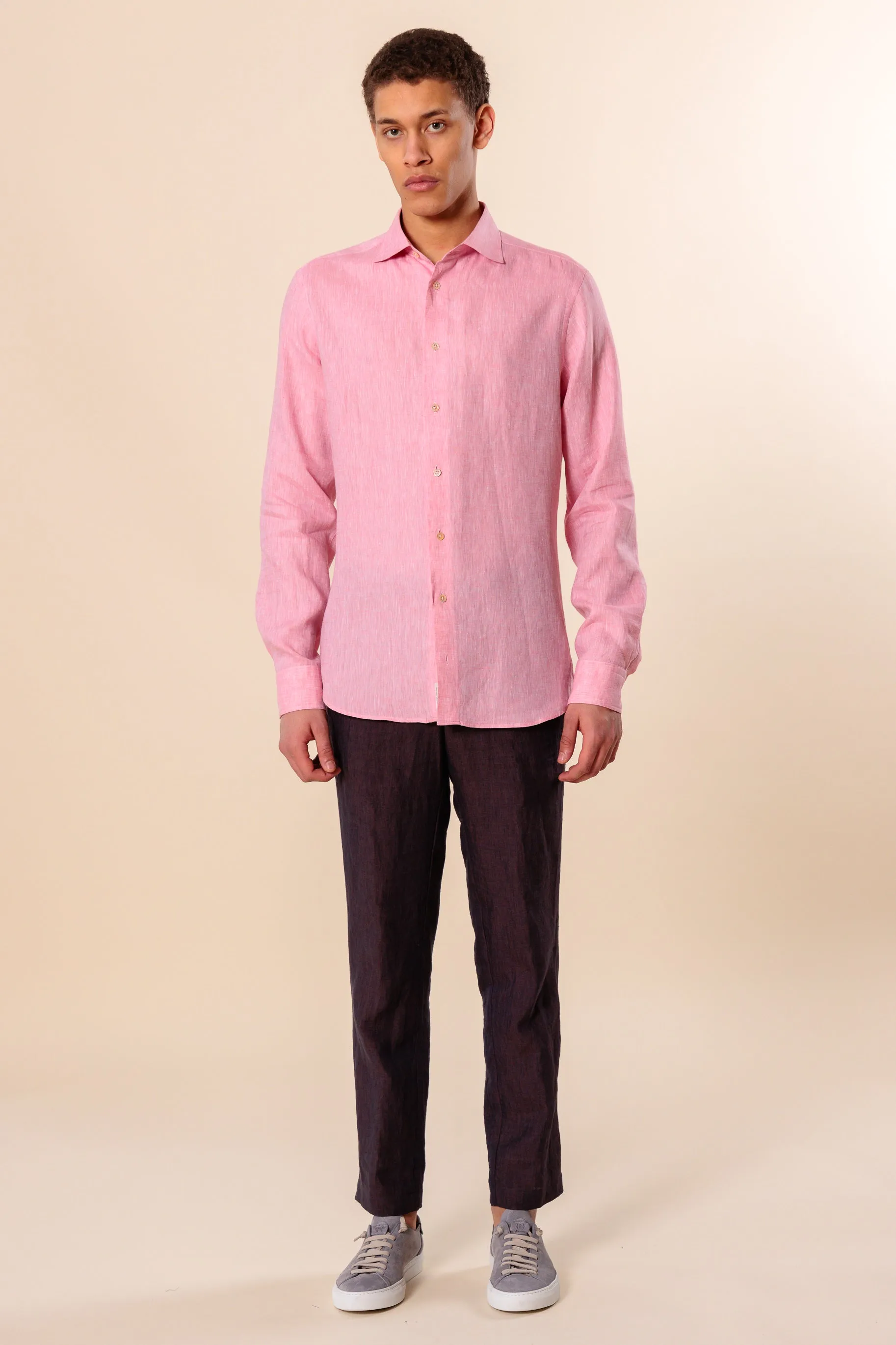 Shirt "PORTOFINO" / Linen by Solbiati