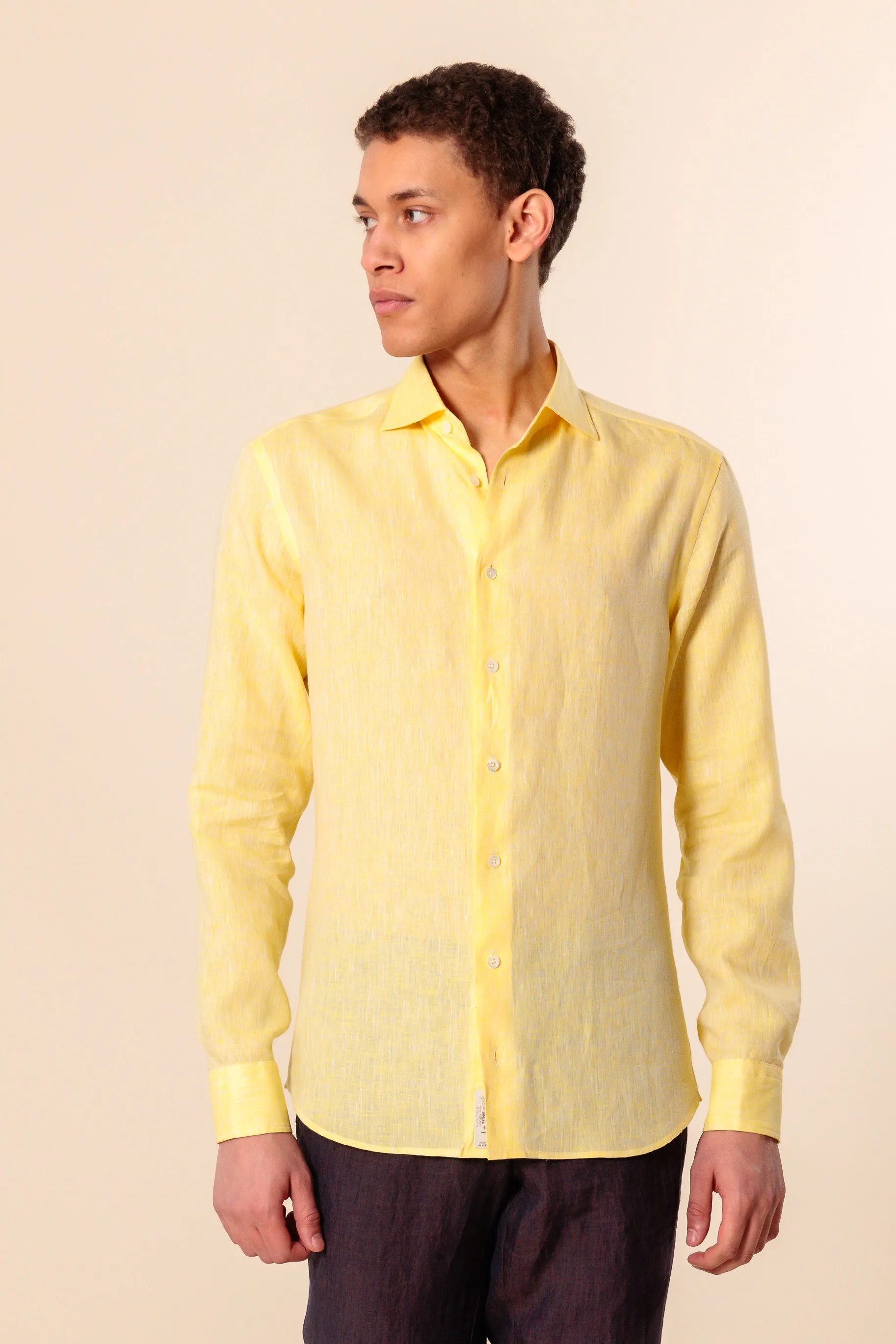 Shirt "PORTOFINO" / Linen by Solbiati