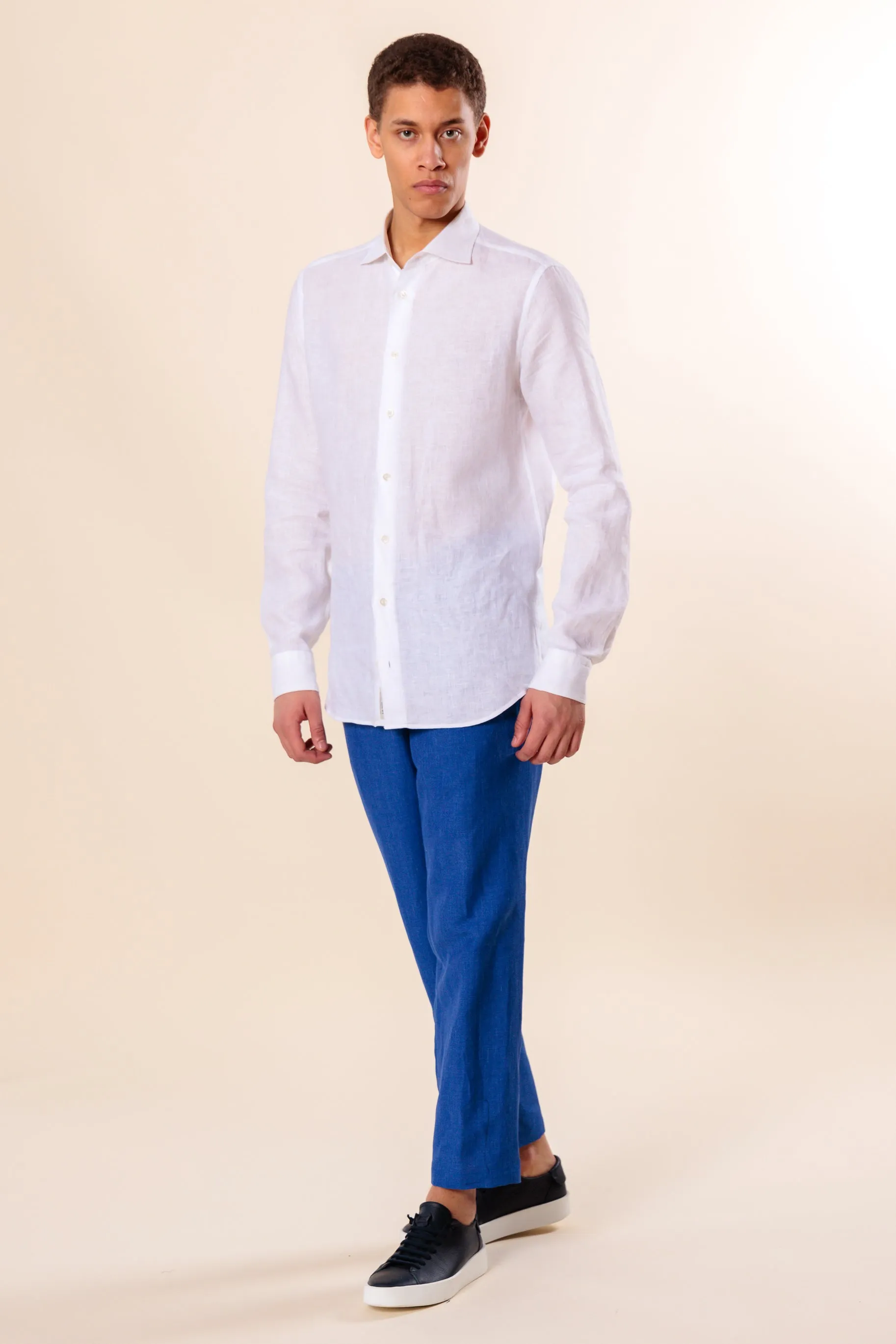Shirt "PORTOFINO" / Linen by Solbiati