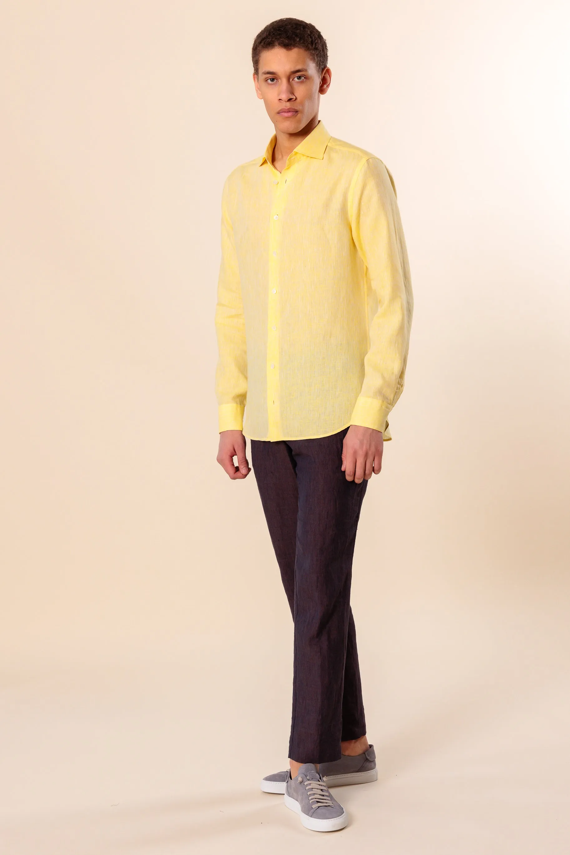 Shirt "PORTOFINO" / Linen by Solbiati
