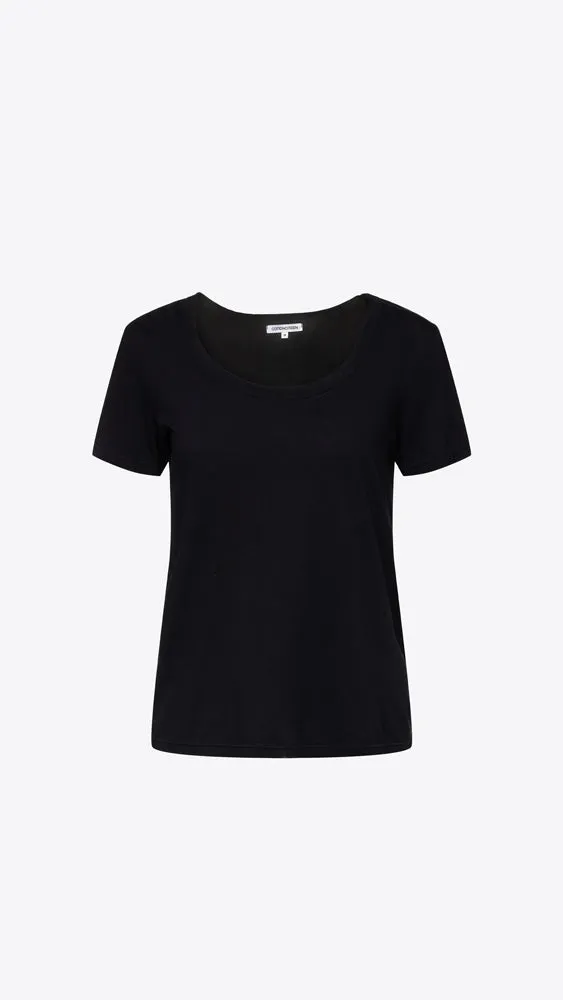 Standard Scoop Tee - Jet Black