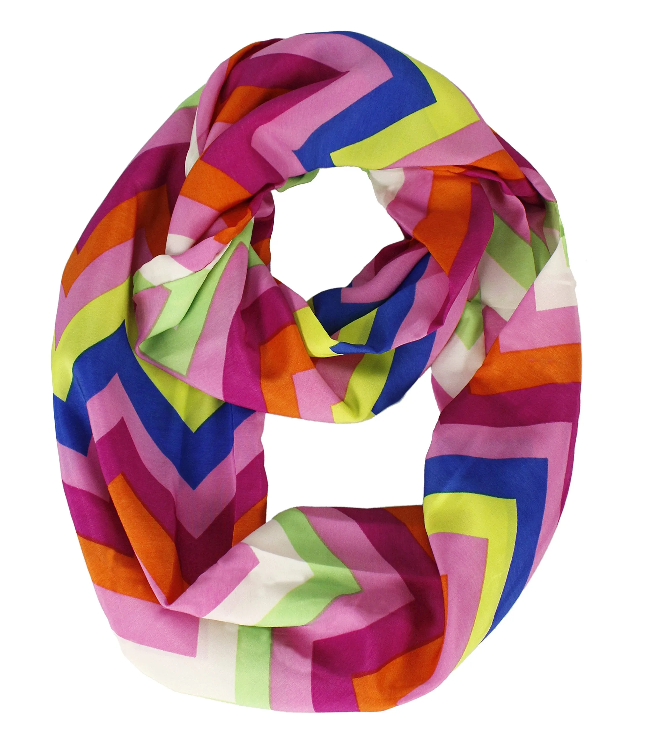 Summer fashion Bright and Beautiful Chevron Design Infinity Scarf