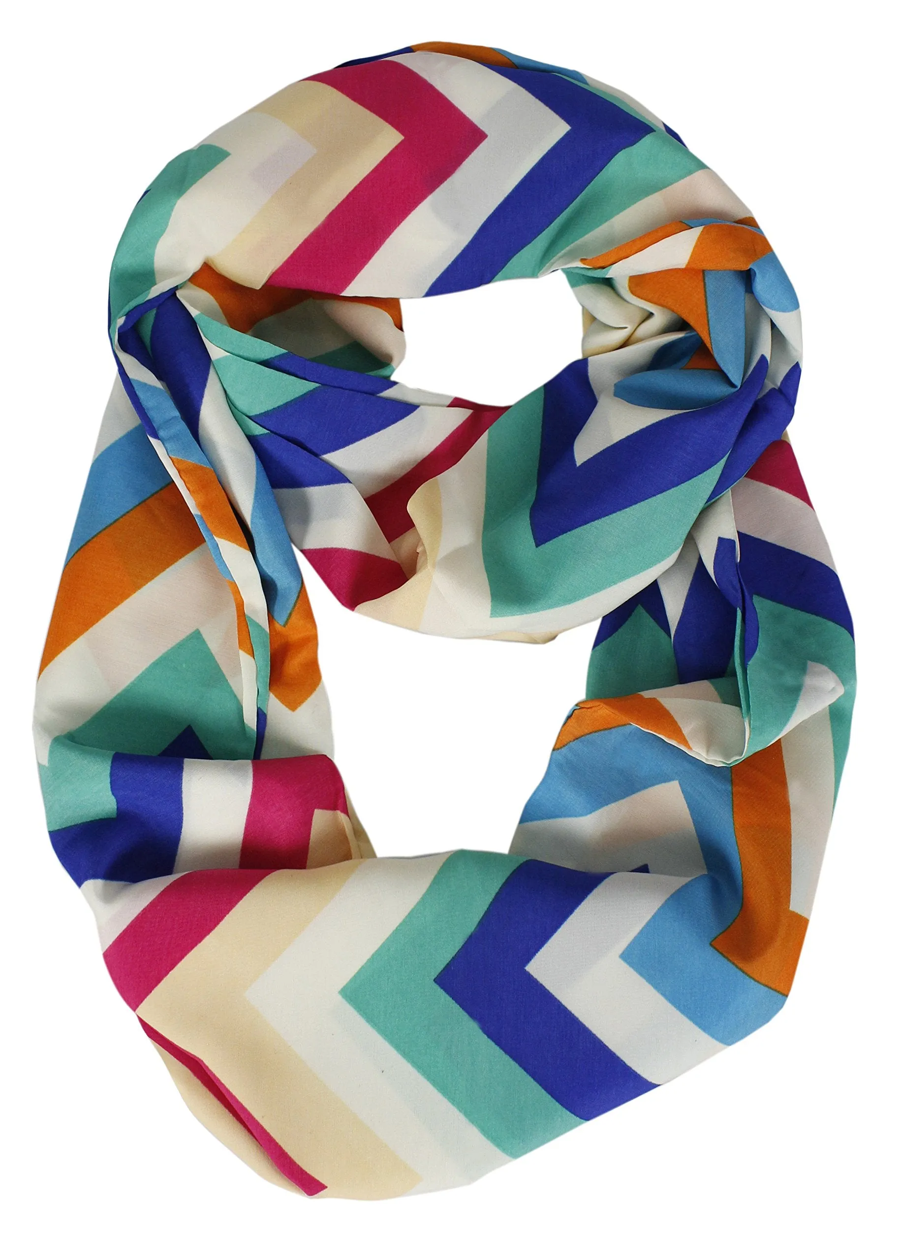 Summer fashion Bright and Beautiful Chevron Design Infinity Scarf