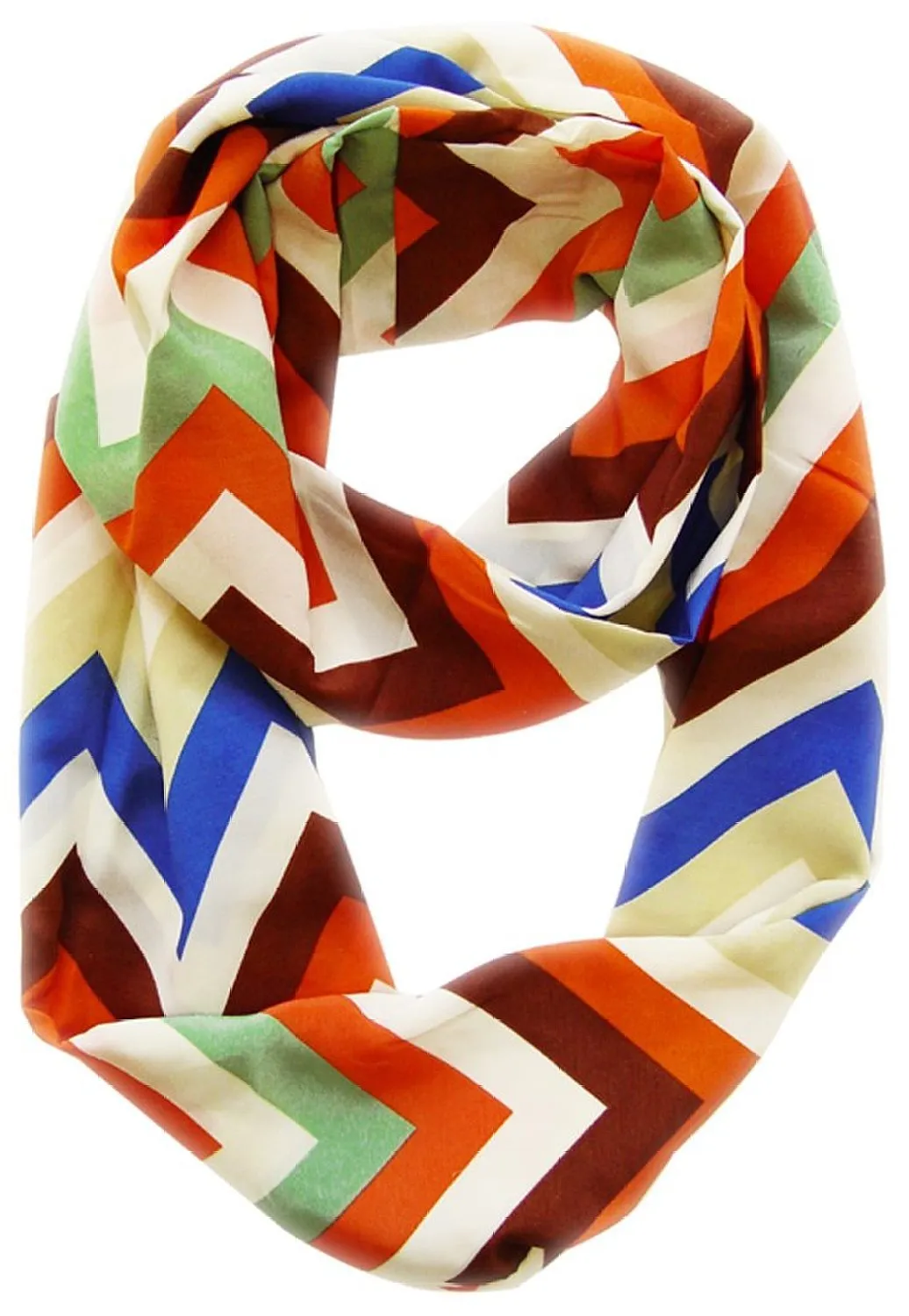 Summer fashion Bright and Beautiful Chevron Design Infinity Scarf