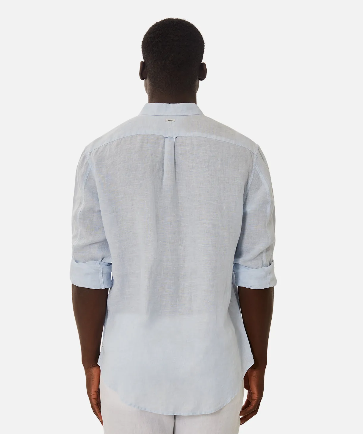 The Tennyson Linen L/s Shirt - Sky
