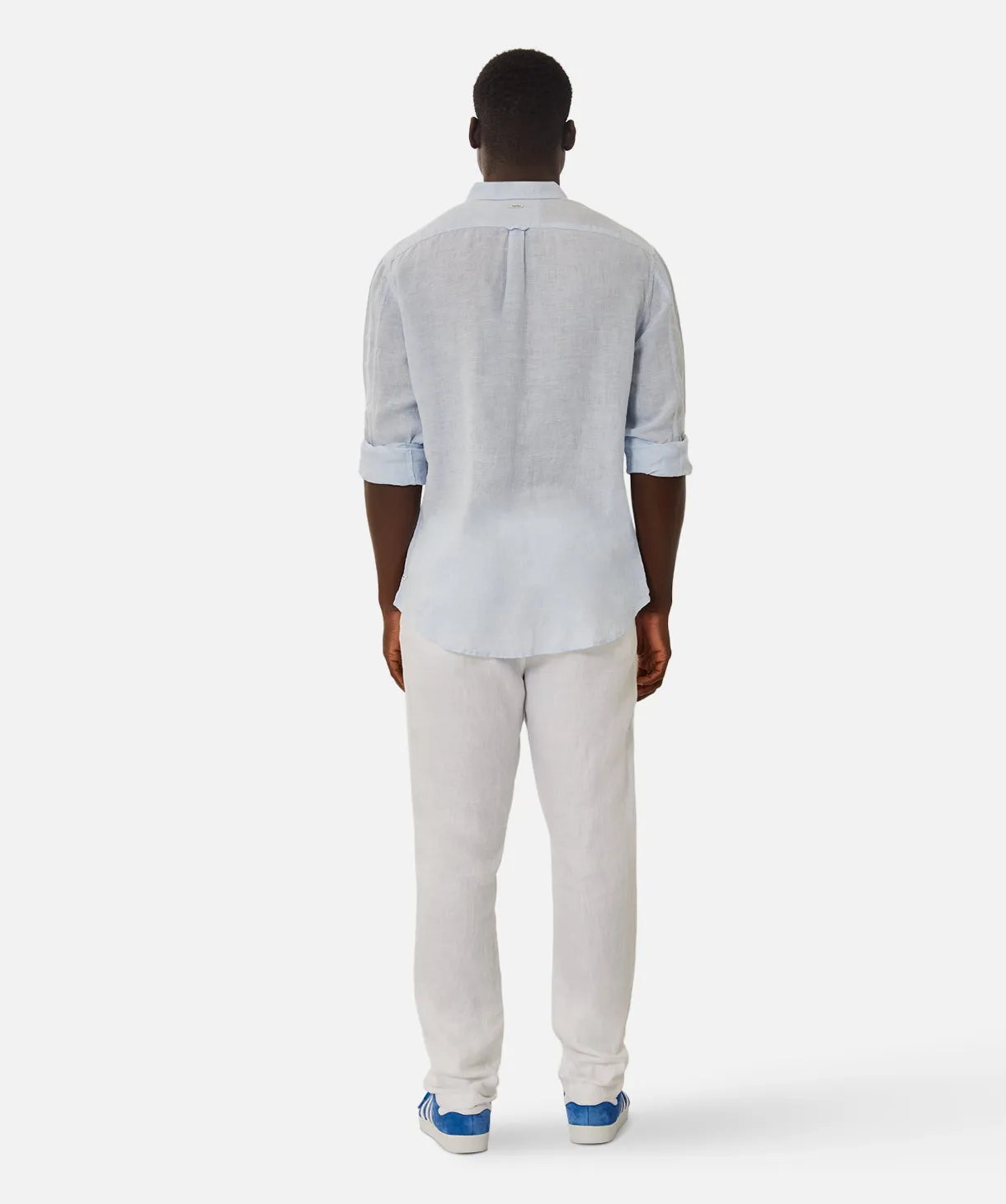 The Tennyson Linen L/s Shirt - Sky