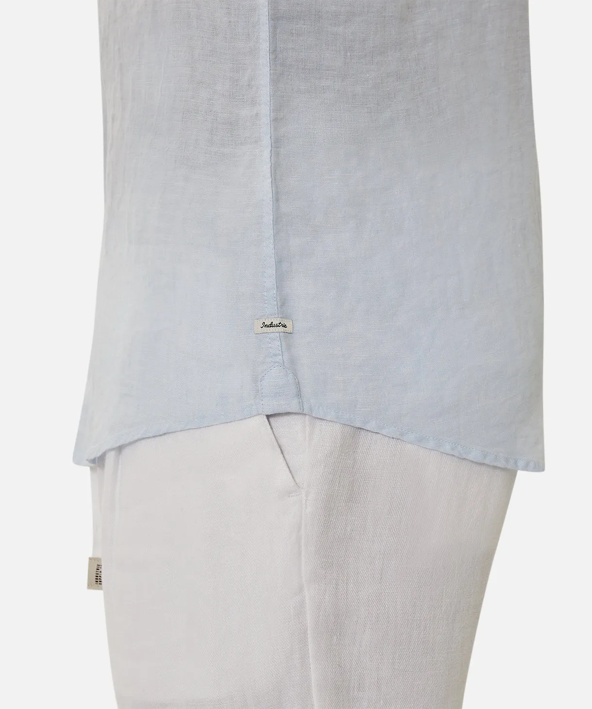 The Tennyson Linen L/s Shirt - Sky