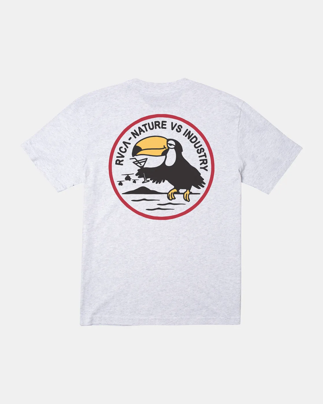 Tipsy Toucan T-Shirt - Cool Grey Heather