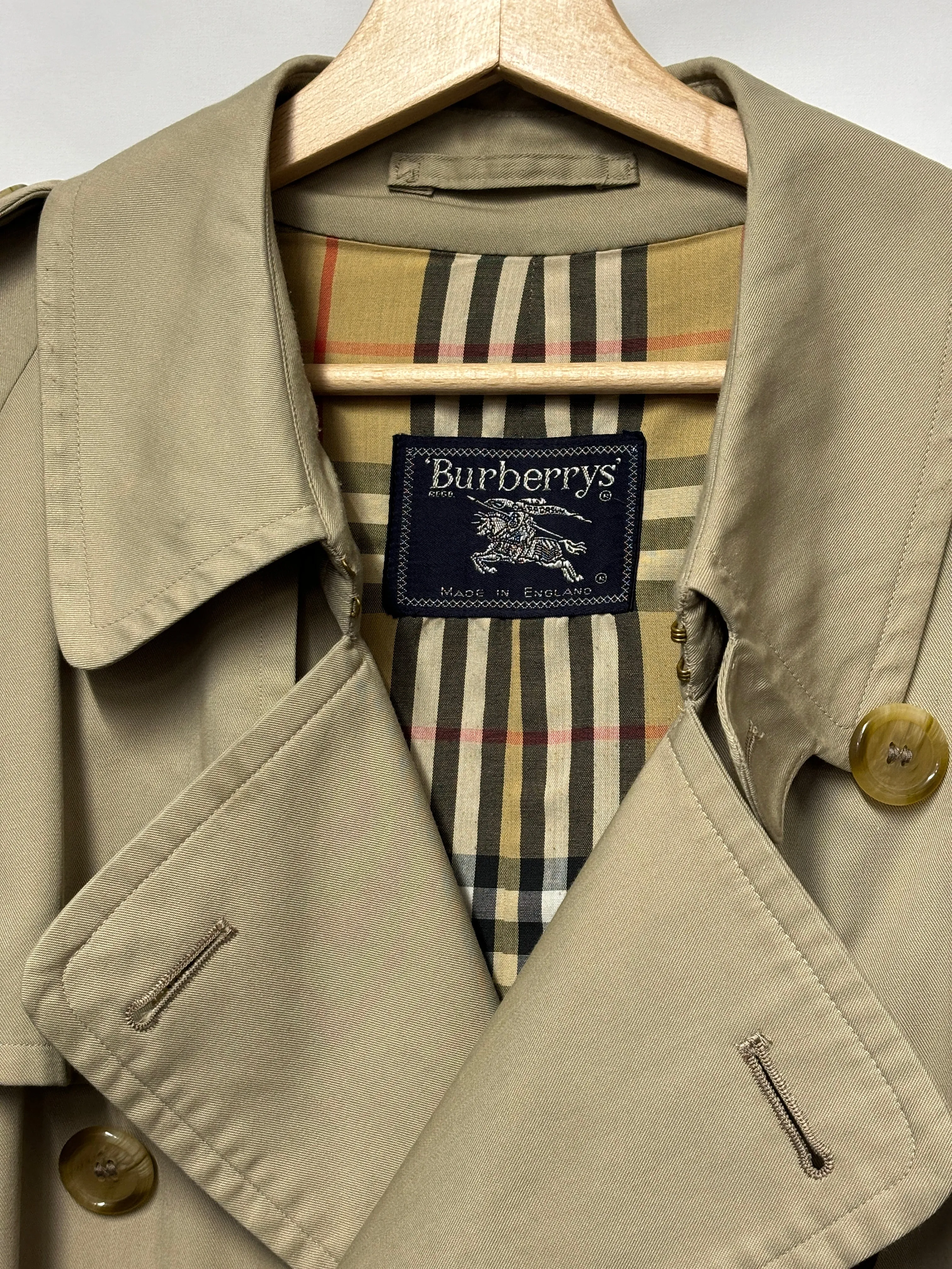 Vintage Burberry's Unisex Trench Coat CH44"