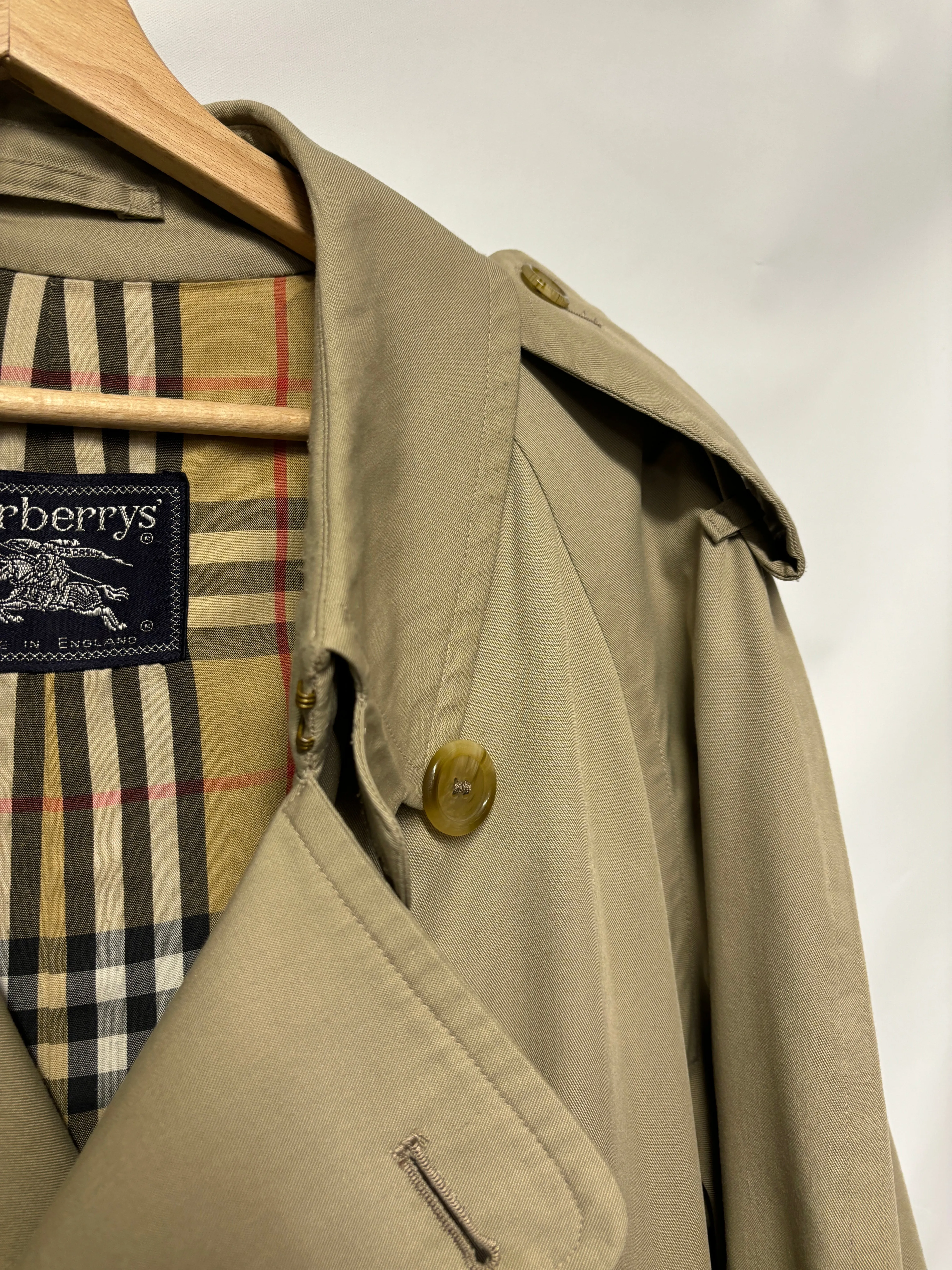 Vintage Burberry's Unisex Trench Coat CH44"