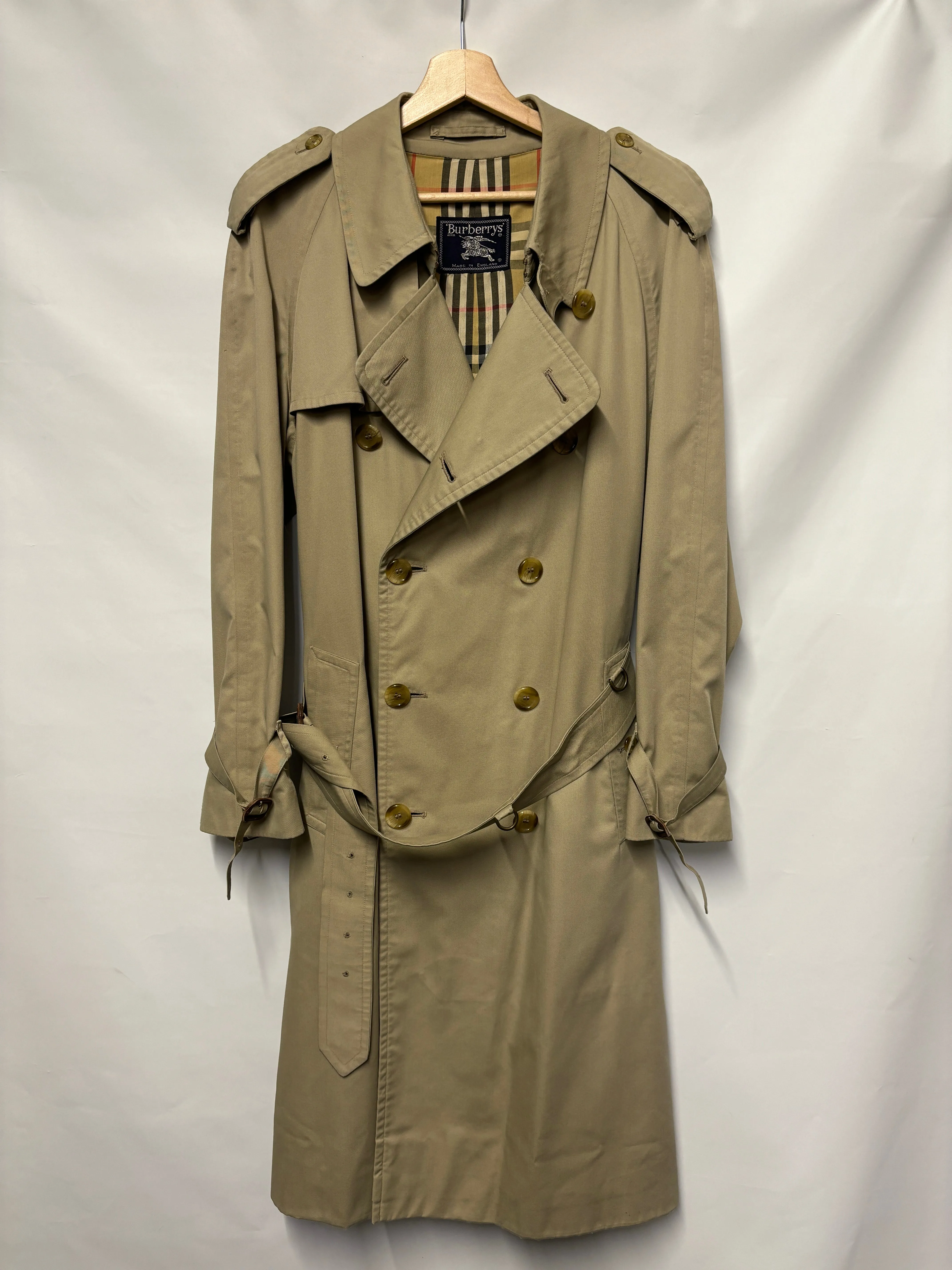 Vintage Burberry's Unisex Trench Coat CH44"