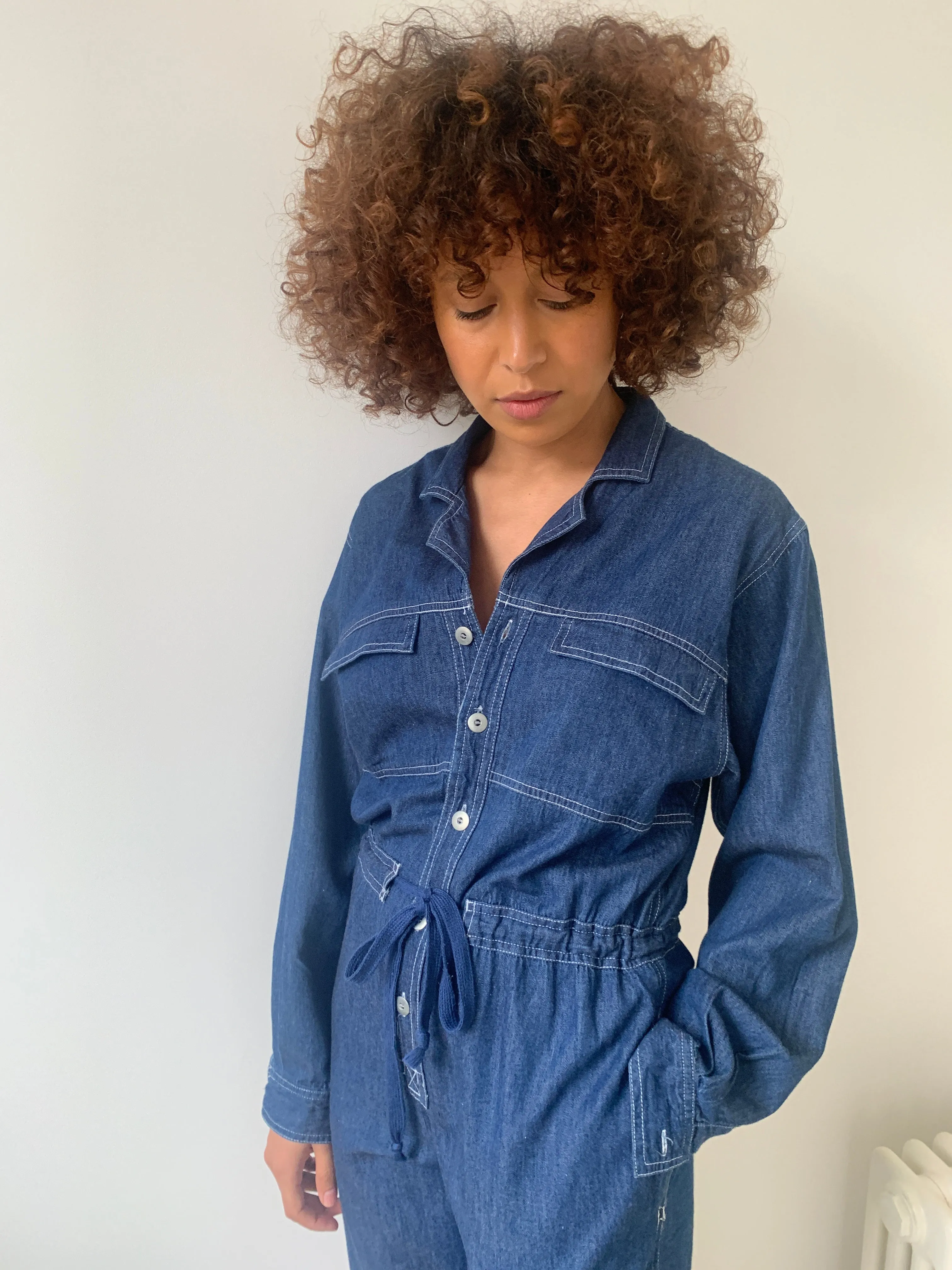 Vintage CK soft denim boiler-suit