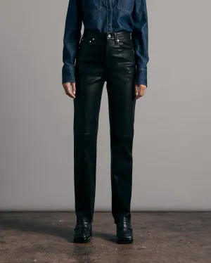 Vintage Leather Cigarette Pants