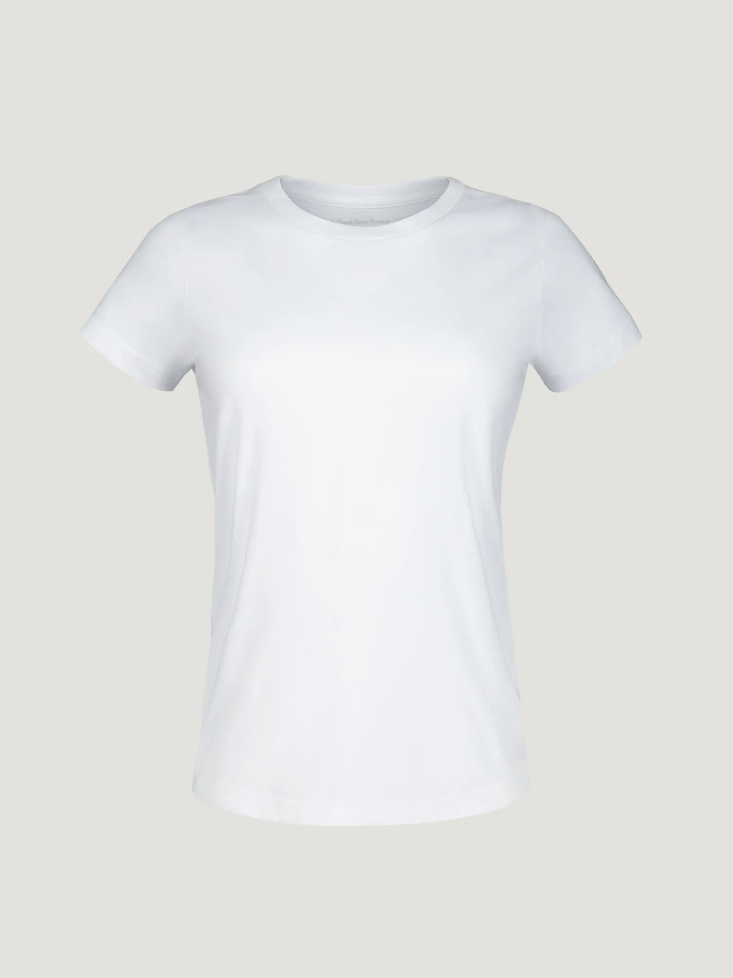 Women's White Crew Neck